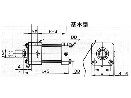 WL70/140-1係列輕型拉杆液壓缸